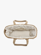 Seagrass Tote w/ Fringe & Rope-Like Handles