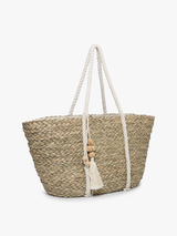 Seagrass Tote w/ Knotted Rope Handles